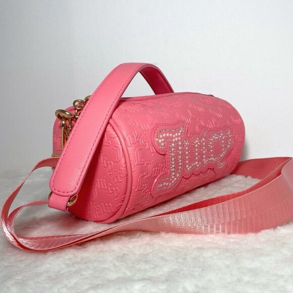 Juicy Couture Pink String Of Pearls Roll Crossbody Handbag Purse NWT - Picture 5 of 9
